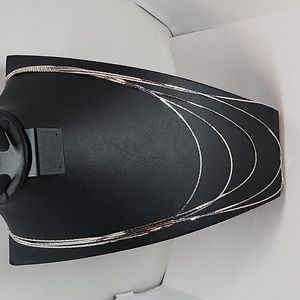 MONET Five Strand Silver Tone Chain Necklace